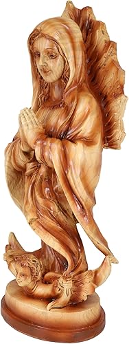 Miniatura 6 de Ebros Gift Escultura católica inspiradora de Nuestra Señora de Guadalupe en acabado de madera sintética, 14 pulgadas de alto, figura de resina