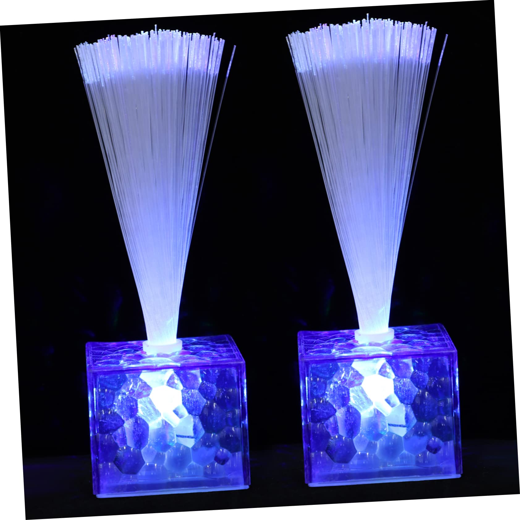 jojofuny Fiber Optic Lights 6pcs Fiber Optic Lamps Wedding Glowing Centerpieces Battery Operated Boys and Girls Lights for Decor