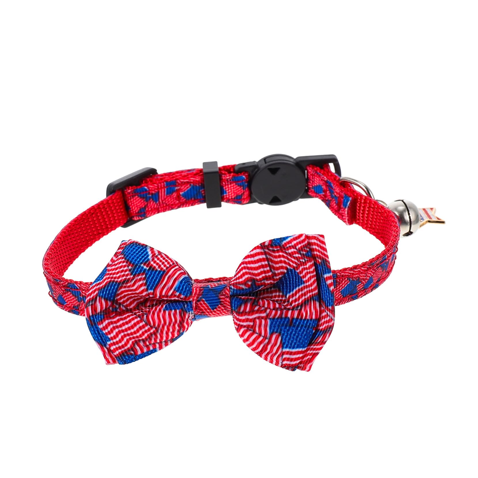 Collier chat sécurisé anti-étouffement confortable motif usa pour fête
