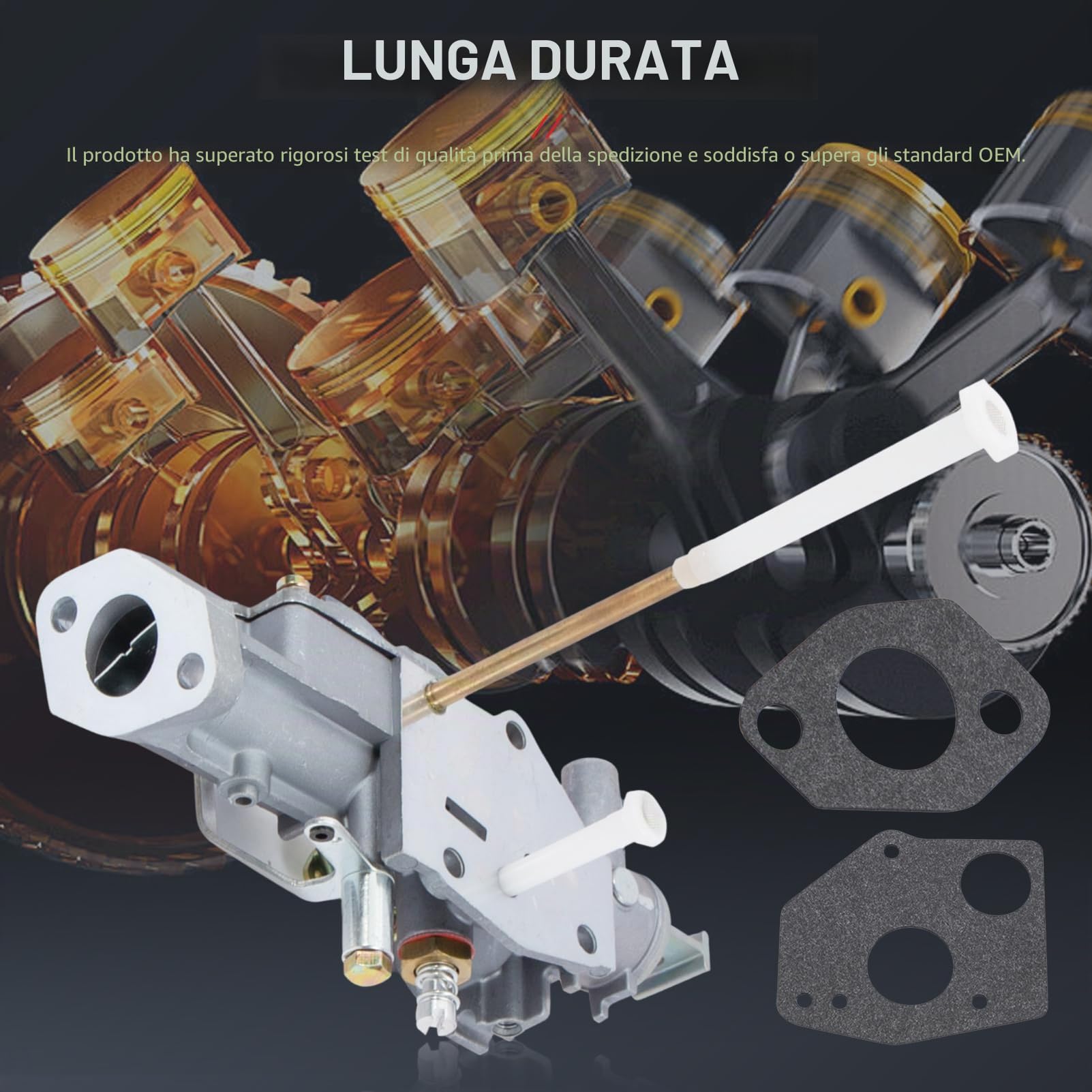 Kit carburatore 299437 per 4 tempi, adatto per piccoli motori & Stratton 135200 131231 100200