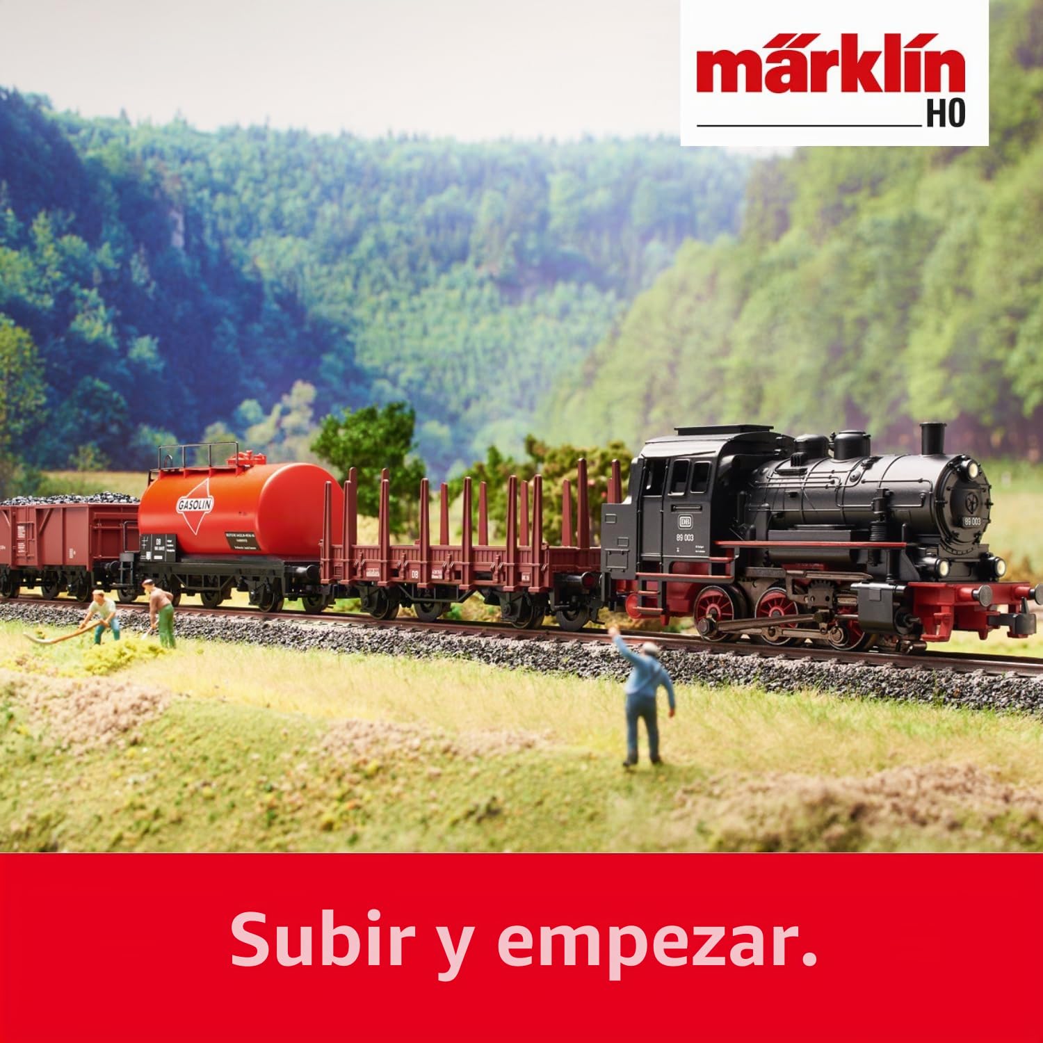 M?rklin Digital-Startpackung G?terzug mit BR 89.0 - Eisenbahng?terwaggon-Modell - Montagesatz - HO (1:87) - Beide Geschlechter - 15 Jahr(e) - Schwarz - Braun - Rot (29890)