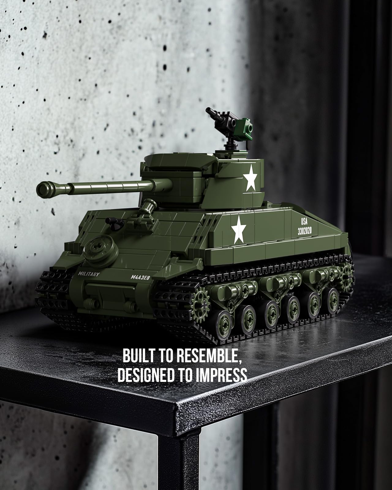 No135 1/32 SHERMAN TANK WWⅡ U.S. TANK Amazon.com: Nifeliz Sherman Military Tank Building Set for Adults