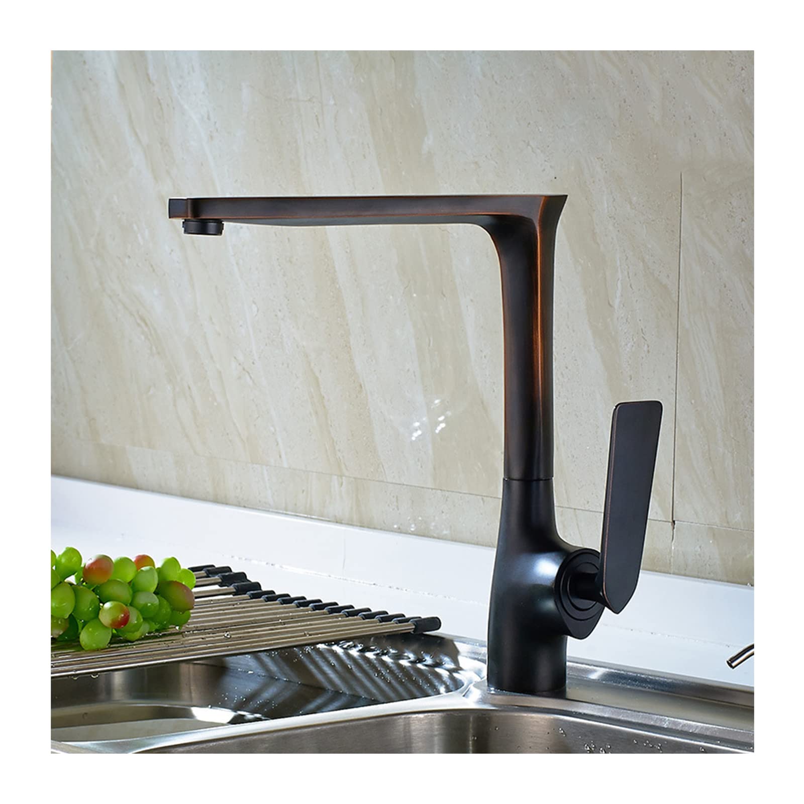 Mitigeur de cuisine en laiton robuste avec rotation 360 finitions durables