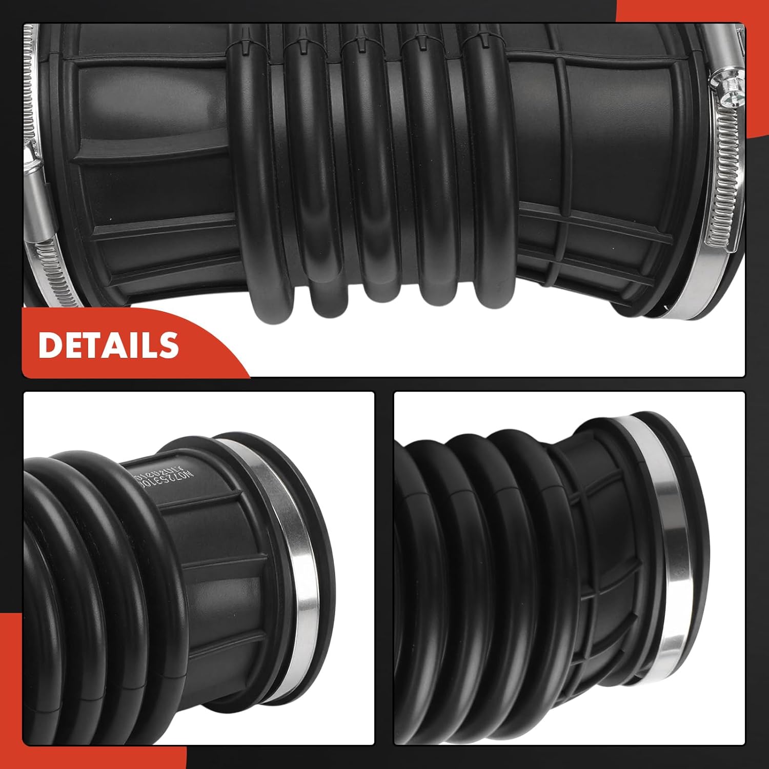 A-Premium Engine Air Clean Intake Tube Hose W/Clamps Compatible with Volvo XC60 2018-2021, XC90 2016-2022, S90 2017-2021, V60 2019, V90 2018-2021, V90 Cross Country 2017-2021, 2.0L