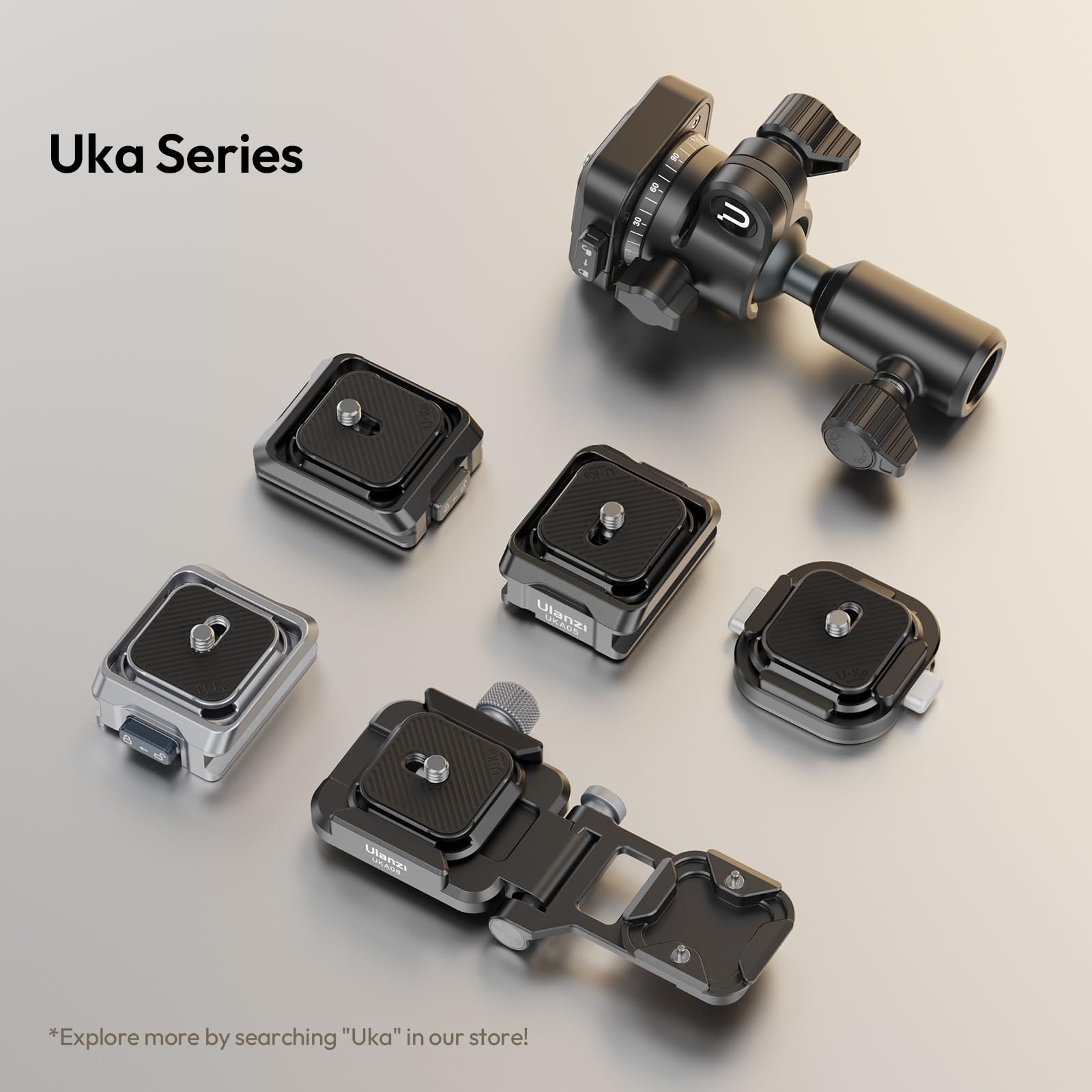 ULANZI C061 Plateau de Fixation Rapide pour stabilisateurs DJI RS2/3/3 Pro/4/4 Pro/RS 4 Mini, Accessoires pour stabilisateur de cardan, Charge maximale 6 kg