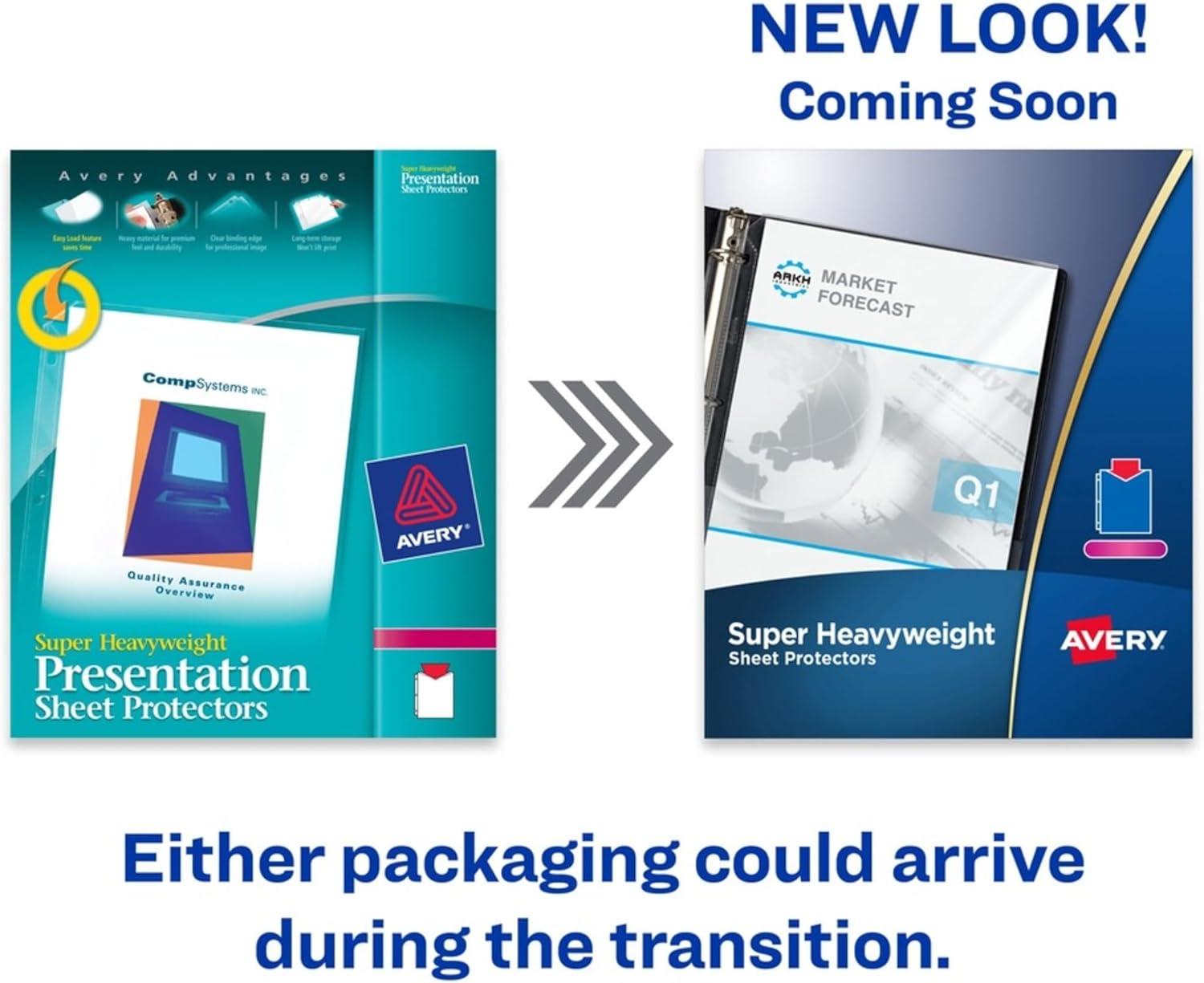 Avery Secure Top Sheet Protectors - For Letter 8 1/2" x 11" Sheet - 3 x Holes - Ring Binder - Top Loading - Clear - Polypropylene - 25 / Pack - 3 / Bundle