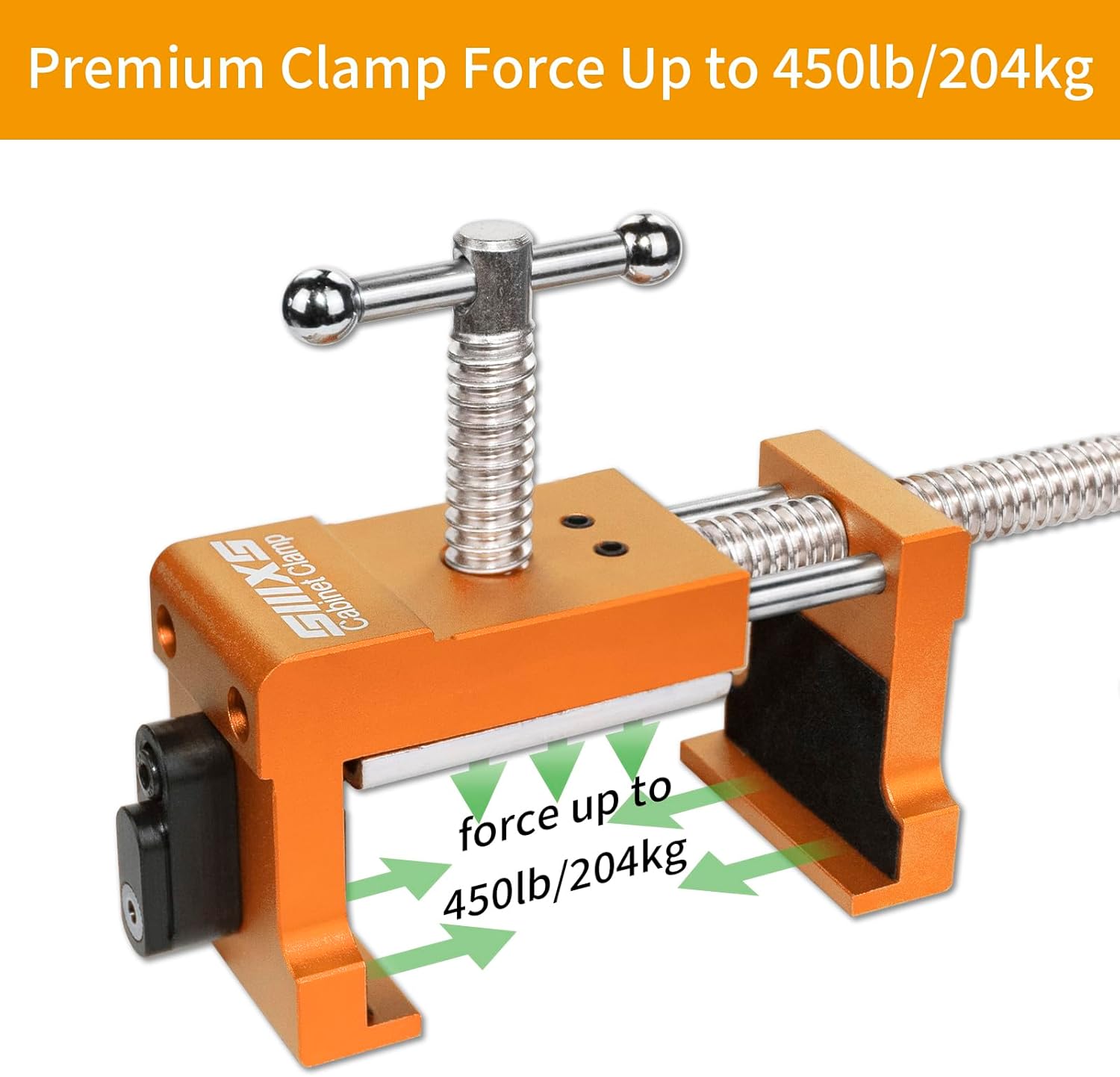 2-Pack Cabinet Clamps, Face Frame Clamps for Installing Cabinets, 450 lbs Load(Golden)