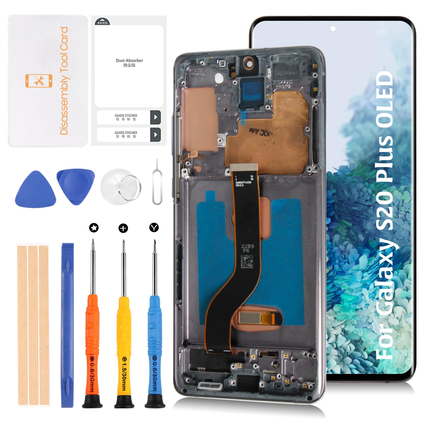 Amazon.com: Olivechard S20+ 5G OLED LCD Display +Cosmic Grey Frame