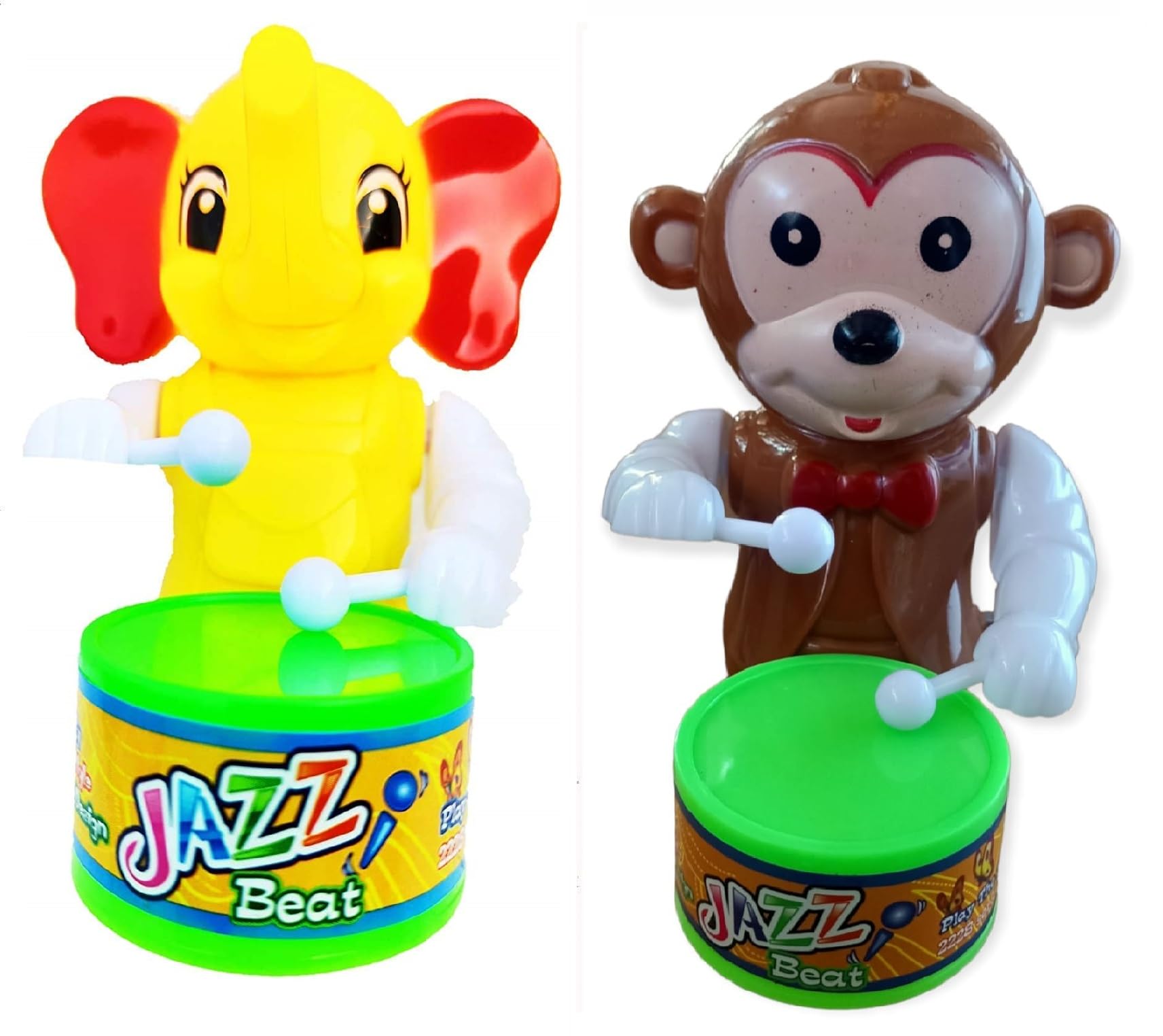 Beany Toys Key-Operated Cute Drummer Toy for Toddler Kids Birthday Gift Birthday Return Gift Drumming and Dancing Action for Kids (ELE-G MONKEY-02)-image-41