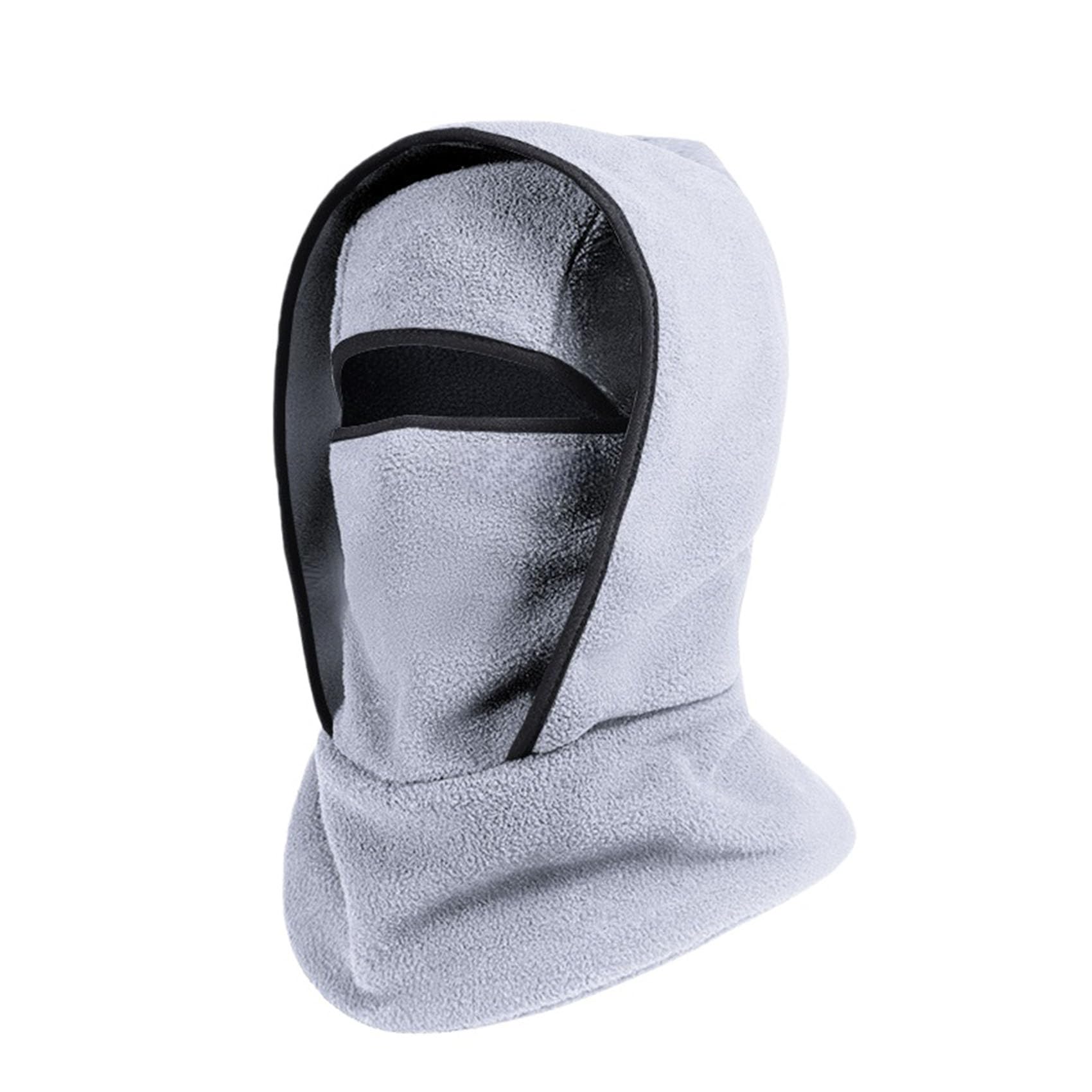 3-in-1 Thermal Ski Mask & Neck Warmer – Windproof Winter Hat for Cycling & Outdoor Sports (Light Gray)