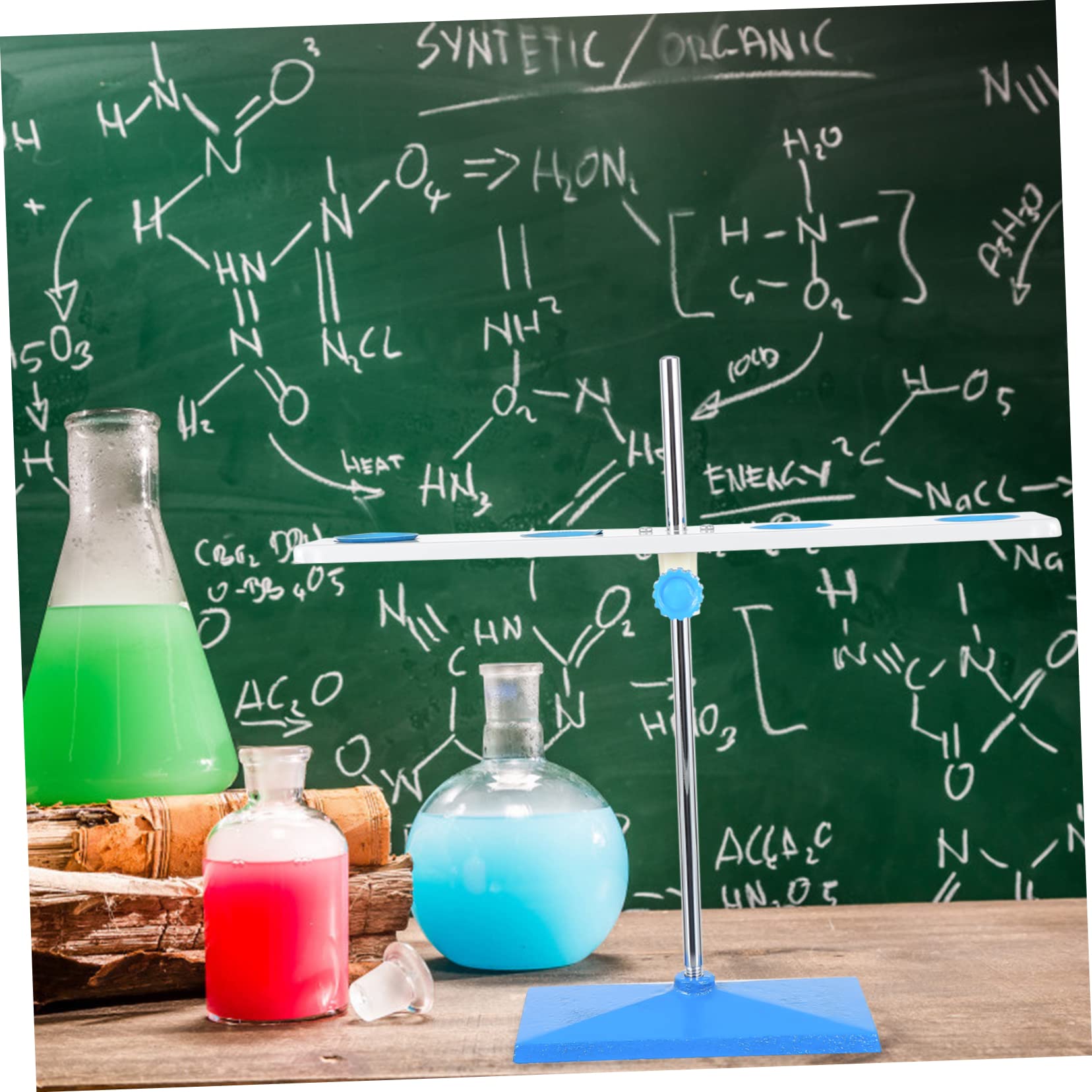 Supporto per Imbuto a 4 Fori in Ferro, Rack per Laboratorio Chimica | Accessori per Fissaggio degli Esperimenti, Laboratorio di Chimica, Atmosfera Estiva, Facile da Trasportare