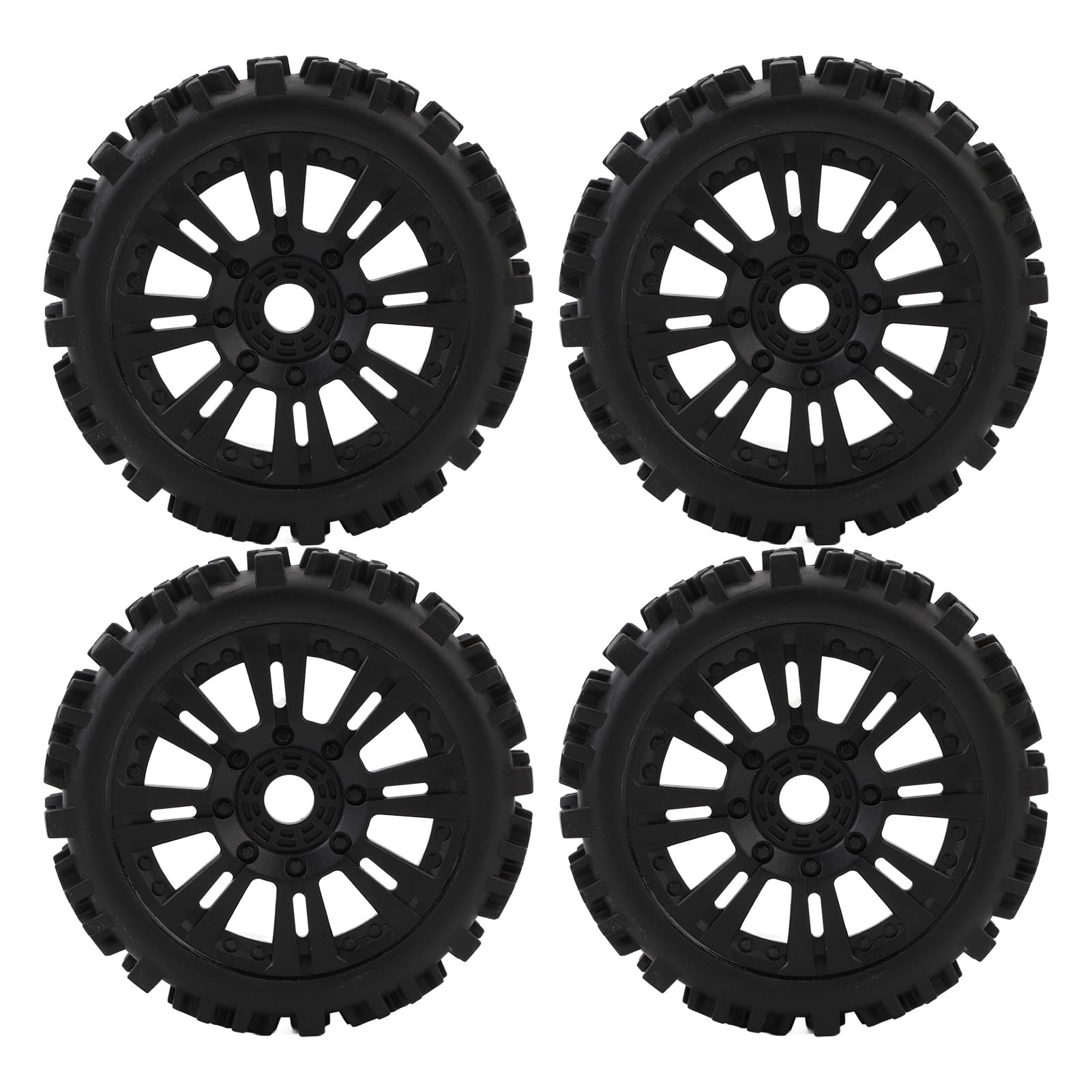 Pneumatici RC fuoristrada per auto radiocomandate in scala 1:8, ruote con profilo aggressivo, design esagonale 17 mm per una presa eccellente e una facile installazione