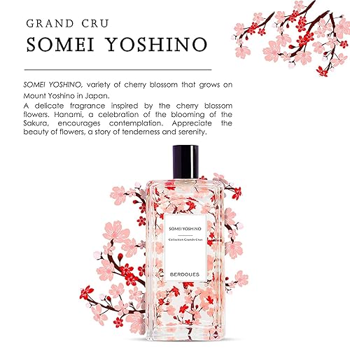 Miniatura 3 de BERDOUES Grands Crus Somei Yoshino Eau de Parfum  Floral Long Lasting Scent Made in France  Spray Fragrance for Women Inspired by Cherry Blossoms