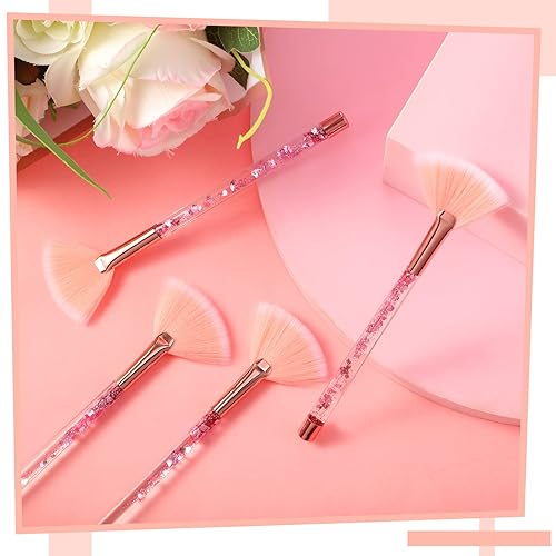 Miniatura 25 de Nuenen 12 cepillos faciales suaves para abanicos, aplicadores de ácido para barro, crema, rubor, maquillaje, cáscara, glicólico, multiuso