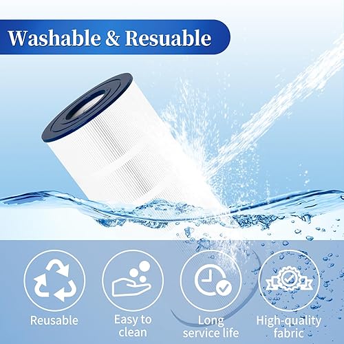 Miniatura 5 de Filtro de piscina PA120 de repuesto compatible con Hayward C1200, CX1200RE, Unicel C-8412, Filbur FC-1293, apto para Waterway Clearwater II 125, Pro