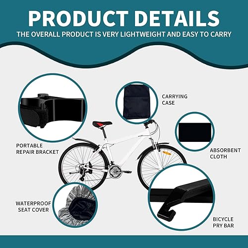 Miniatura 2 de Soporte de reparación portátil, para bicicletas, bicicletas eléctricas, compatible con todas las bicicletas eléctricas con soporte de mantenimiento,