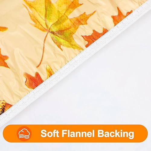 Miniatura 174 de Smiry - Mantel redondo de vinilo ajustable con bordes elásticos y parte trasera de franela, mantel de vinilo impermeable, lavable, diseño enrejado