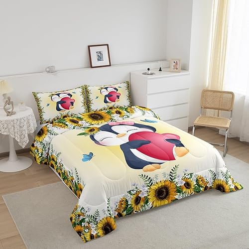 Miniatura 10 de Erosebridal Juego de edredón de elefante gris, decoración de habitación kawaii, dibujos animados, animales del bosque, juego de ropa de cama