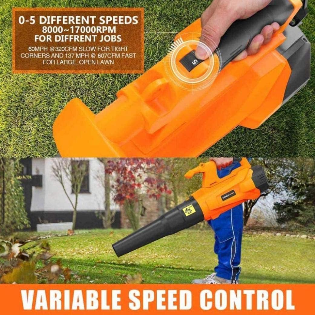 Electric Leaf Blower Cordless Leaf Blower Corded Leaf Sweeper Variable Speed for Patio Yard Lawn and Garden