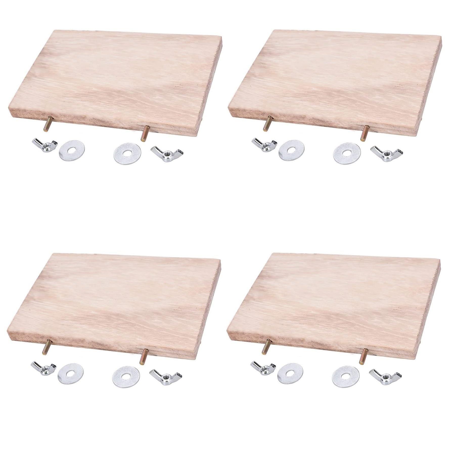 Juguete for hámster, Soporte de Madera for Mascotas, Plataforma for hámster, Juguetes for cobayas, Tabla for Saltar for jerbos, 4 Piezas, 5 x 4 cm,Juguetes para hámster(5x4cm)