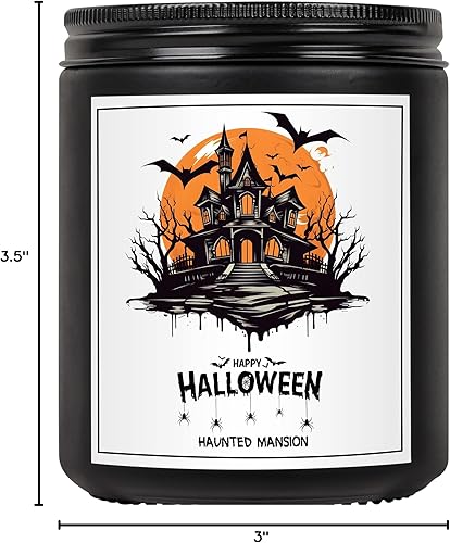 Miniatura 8 de Velas de Halloween, decoraciones de Halloween, decoración de Halloween de mansión encantada, velas de especias de calabaza, decoraciones de