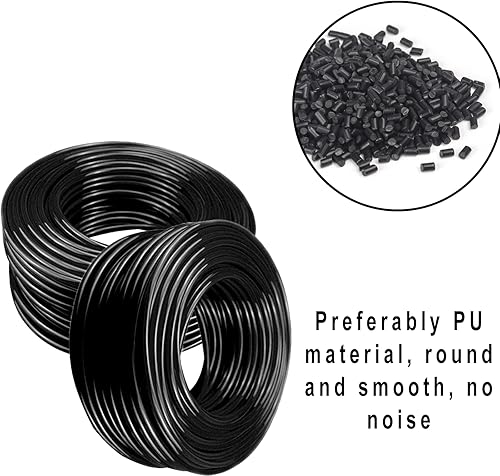 Miniatura 9 de AOPANDA Manguera neumática de aire PU, tubería de compresor de aire, tubería de poliuretano para fluido, transmisión de gas 0.394 inx0.256 in 32.8ft
