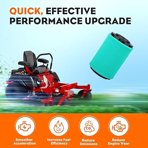 Miniatura 4 de Hipa Paquete de 2 filtros de aire 32 083 13-S para Kohler serie 7000 KT735 KT740 KT745 KT725 KT730 22HP-26HP cortacésped motor aire y prefiltro