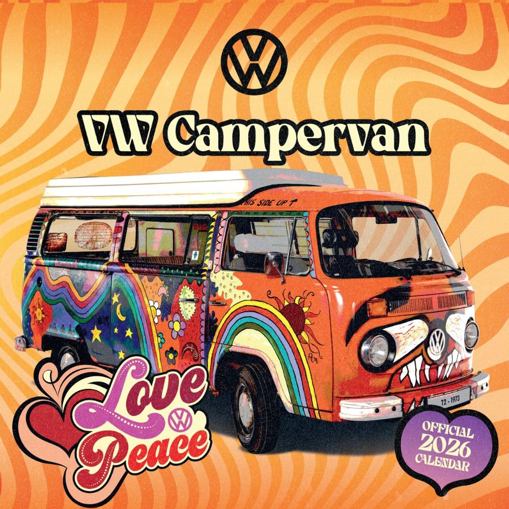 Volkswagen Campers 2026 Wall Calendar Official