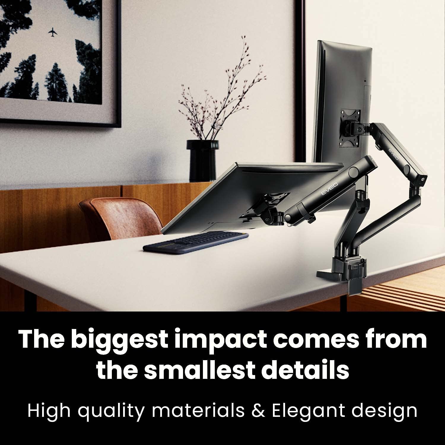 Buy EVEO 1732” Premium Dual Monitor Stand Dual Monitor Mount, VESA