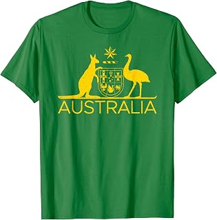 AUSTRALIA COAT OF ARMS KANGAROO AND EMU AUSTRALIAN SYMBOL T-Shirt