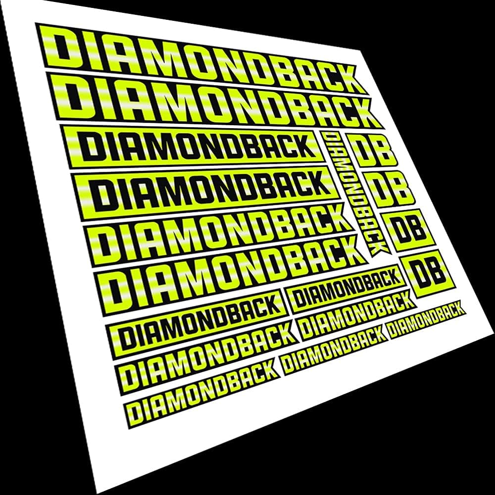 Kit For DIAMONDBACK PRINTED Gradient Graphic Adhesive Sticker BIKE FRAME STICKERS DECALS BICYCLE Set MTB BMX Road (Style 2)