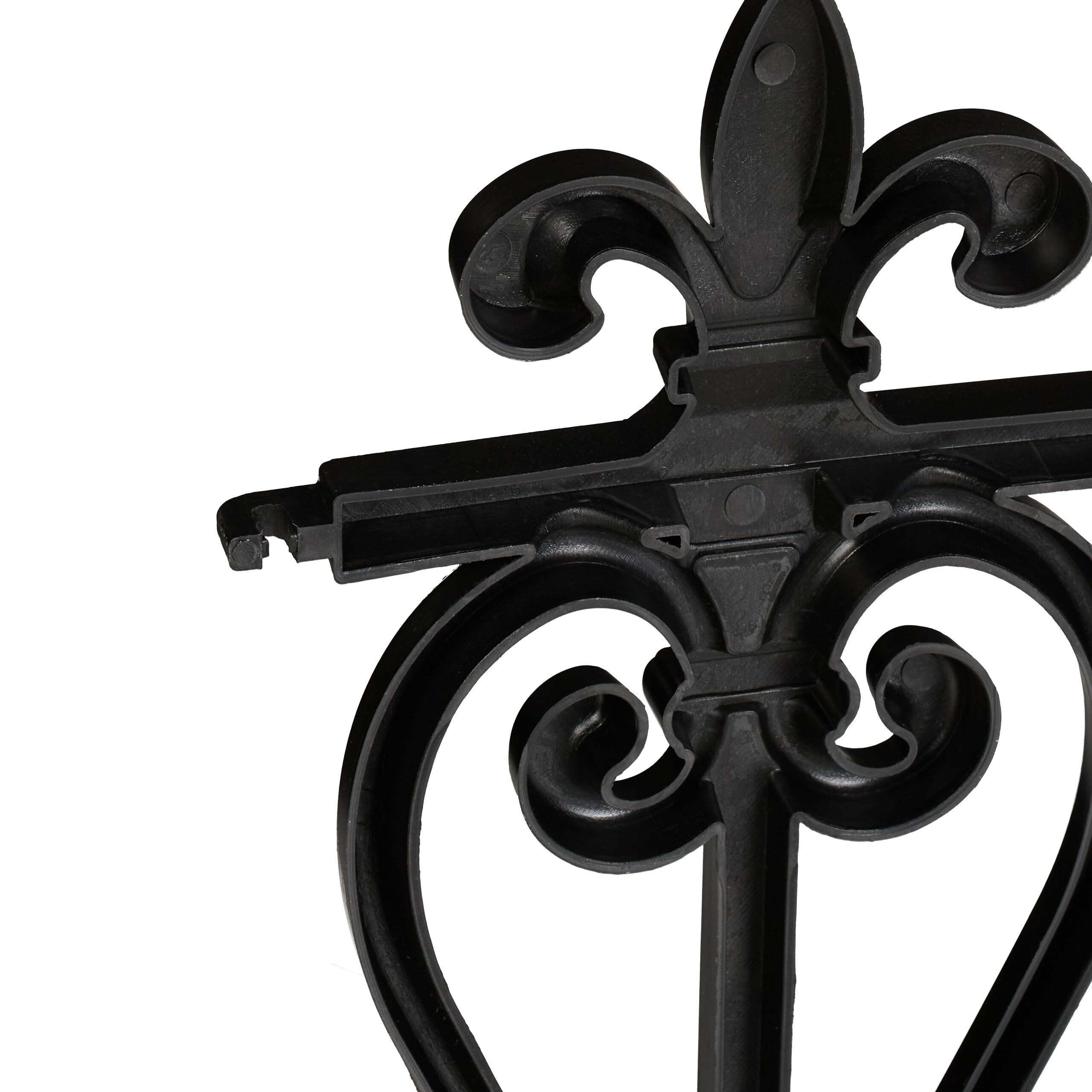 Relaxdays Recinzione per Aiuole, Set da 6 Pannelli per Cortile e Giardino, Bordure in Plastica, HxL: 32,5 x 61 cm, Nero