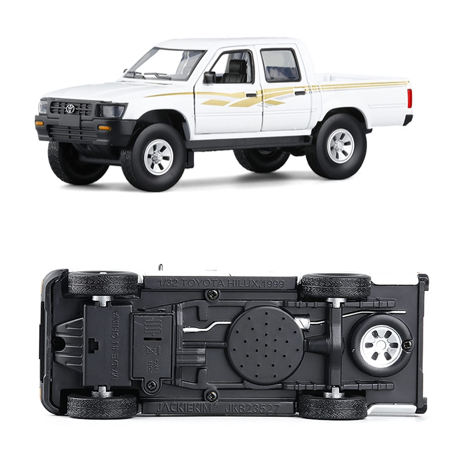 Amazon.co.jp: 1:32トヨタハイラックスピックアップパトカーダイ