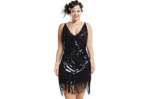 Women's 1920s Plus Size Flapper Dress: The Epitome of Grace and Glamour for All Curves