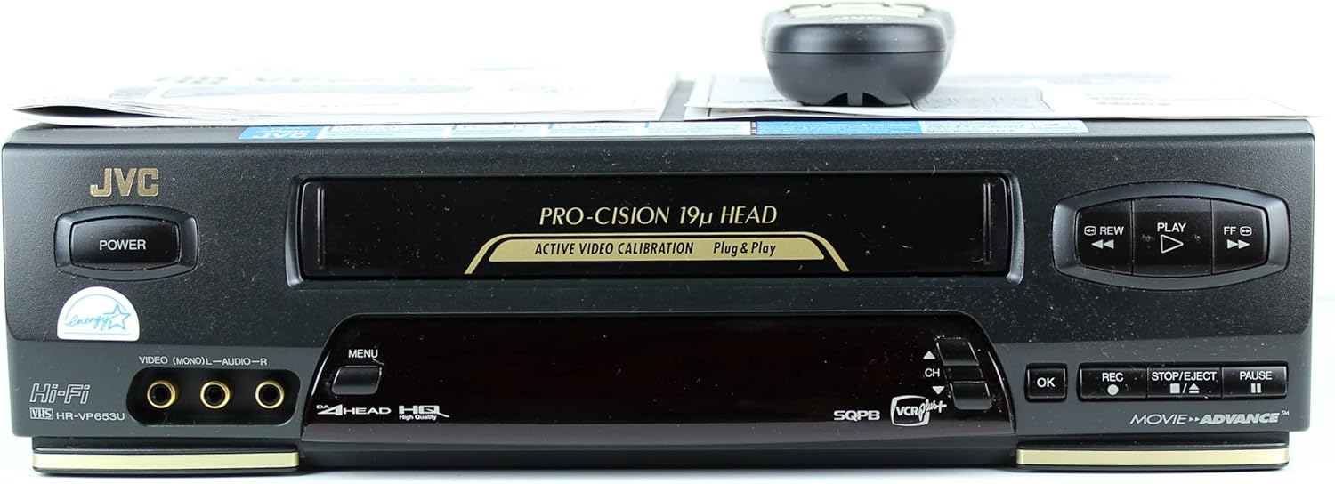 JVC #HR-VP653U Pro-Cision 19u-Head Video Cassette Recorder(VCR) (Renewed)