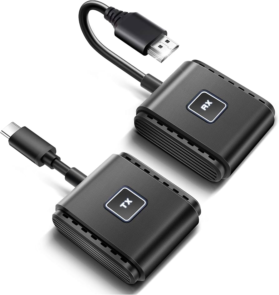 ワイヤレスHDMIエクステンダー(無線typeC→HDMI) Amazon | ワイヤレスHDMI USB Type-C 送受信機セット 小型 拡張