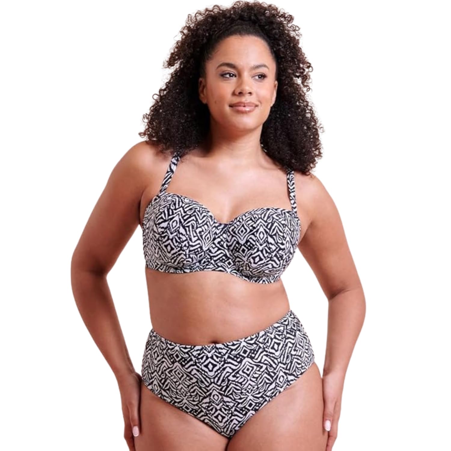 Curvy Kate Wild Horizon Bandeau Strapless Multiway Bikini Top, Multi, Size 34Hh, Women