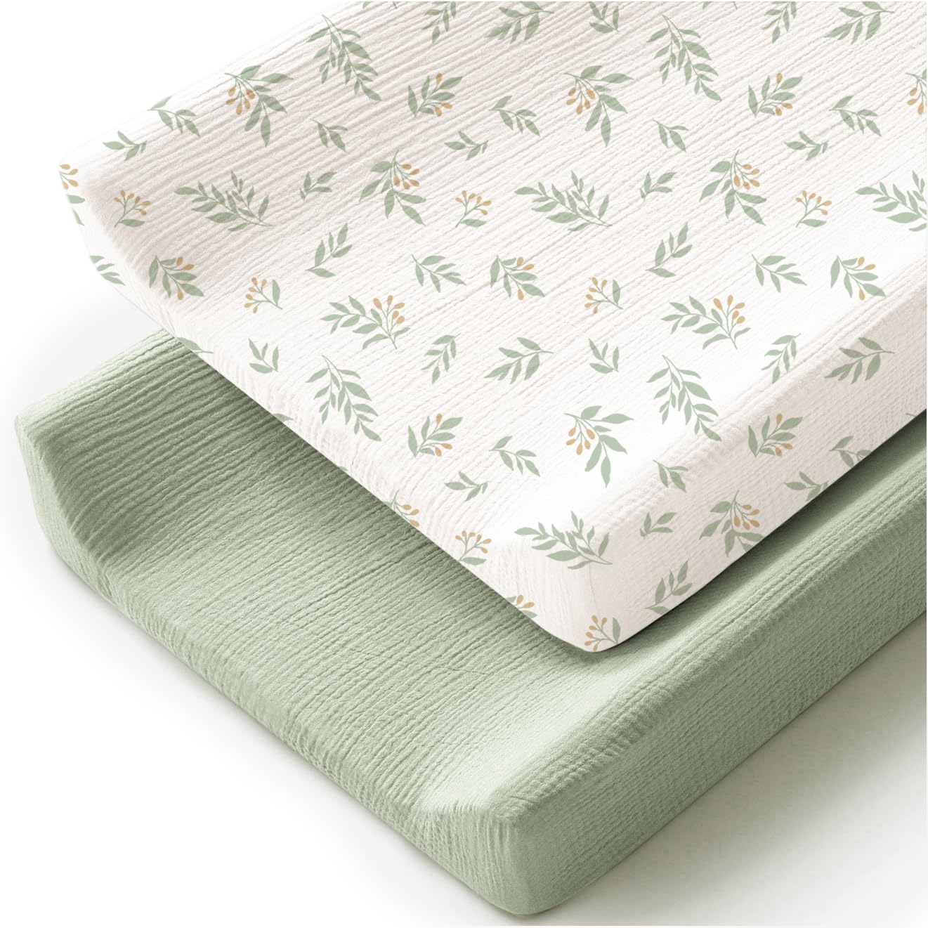 Green Changing Pad Cover 2Packs Baby Changing Pad Cover, Ultra