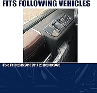 Vista 6 de Cubierta de panel de interruptor de fibra de carbono para Ford F150 2015 2016 2017 2018 2019 2020 Accesorios