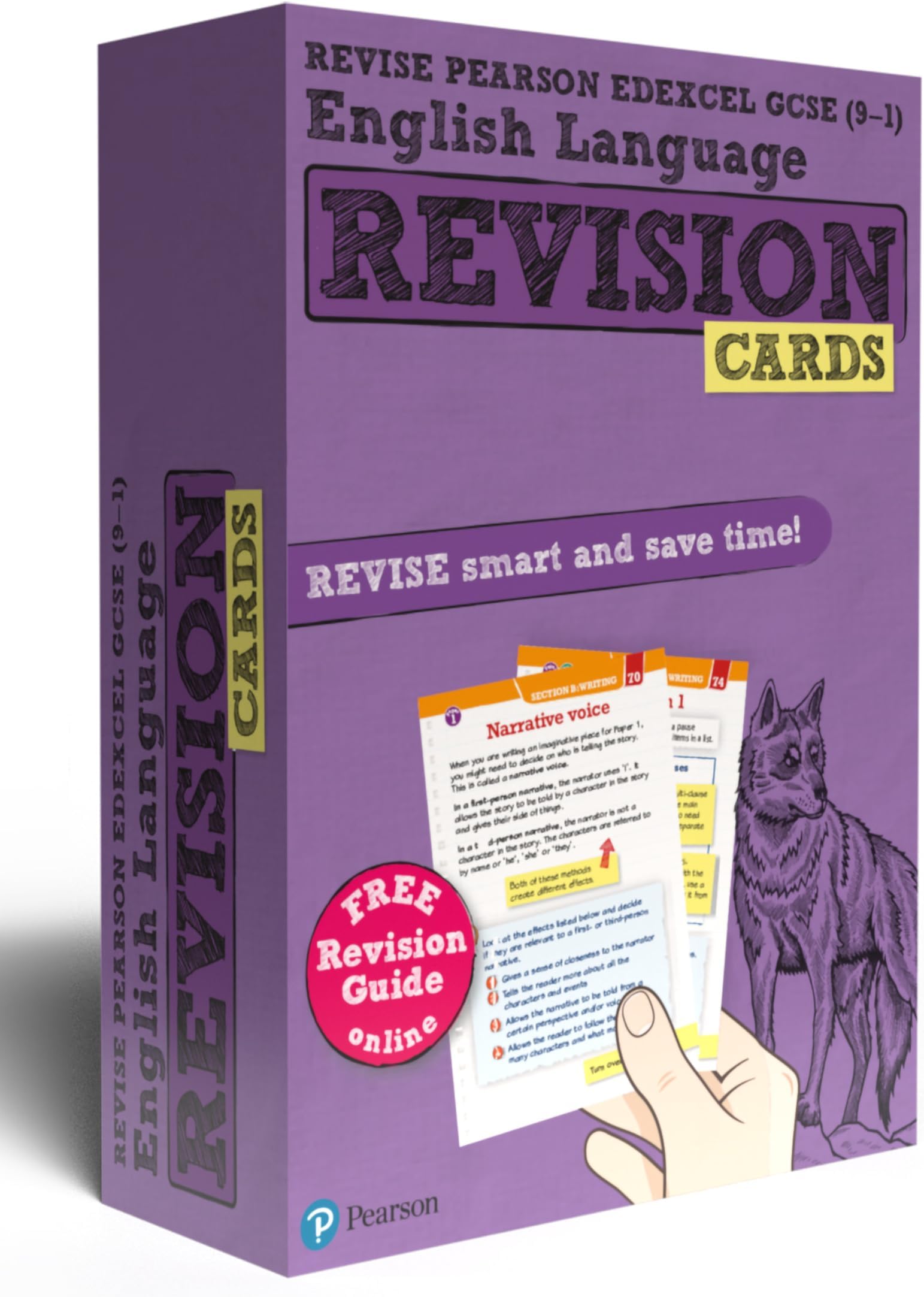 Pearson REVISE Edexcel GCSE (9-1) English Language Revision Cards: for home learning, 2022 and 2023 assessments and exams