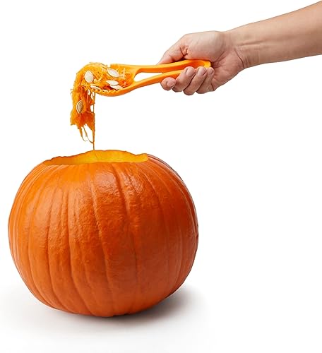 Miniatura 10 de Chef'n Juego de herramientas de calabaza de anidación 3 en 1 de Halloween, naranja