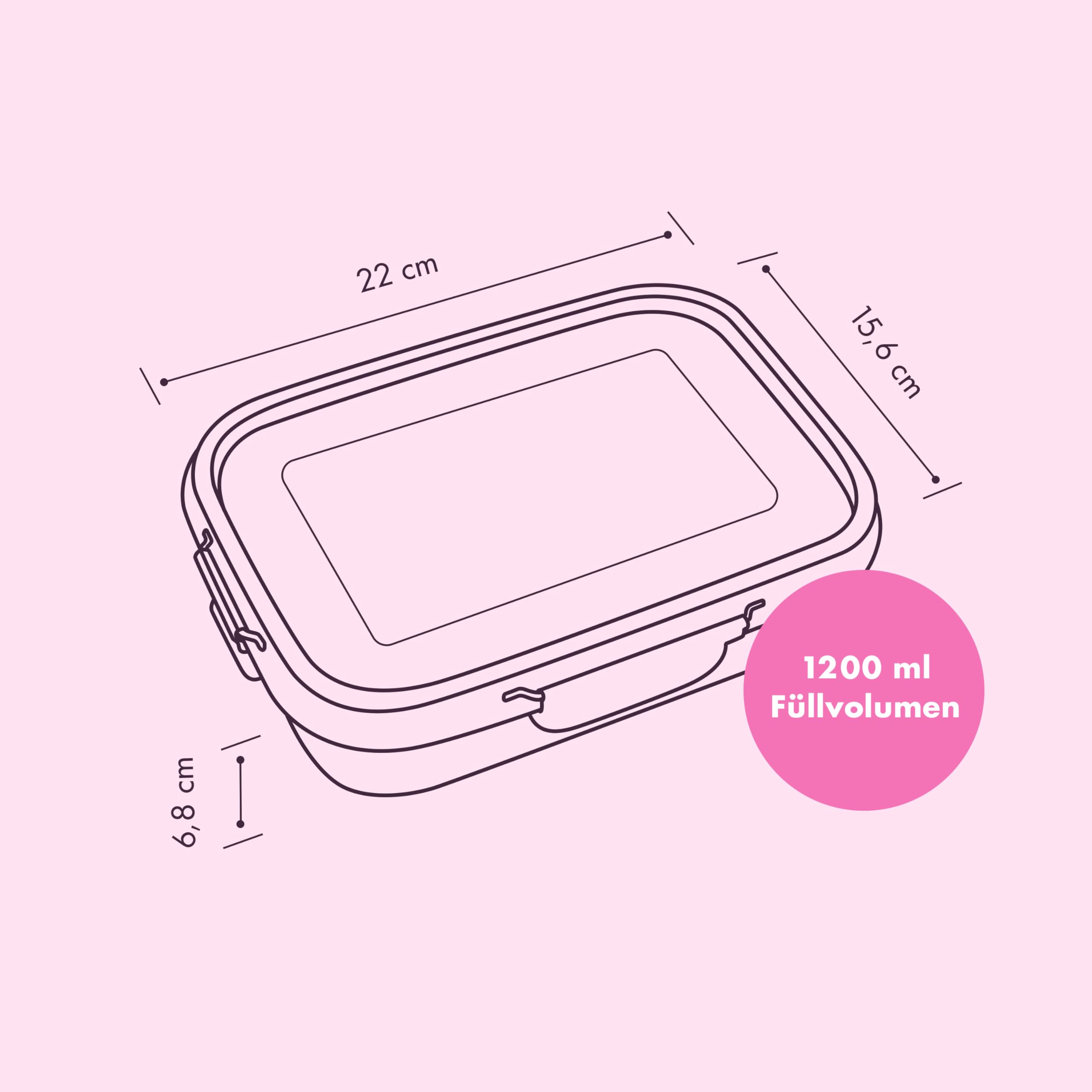 Reishunger Edelstahl Lunchbox – 1200 Ml, Auslaufsicher Mit Silikondichtung, Inkl. Trennwand, BPA-frei, Spülmaschinengeeignet
