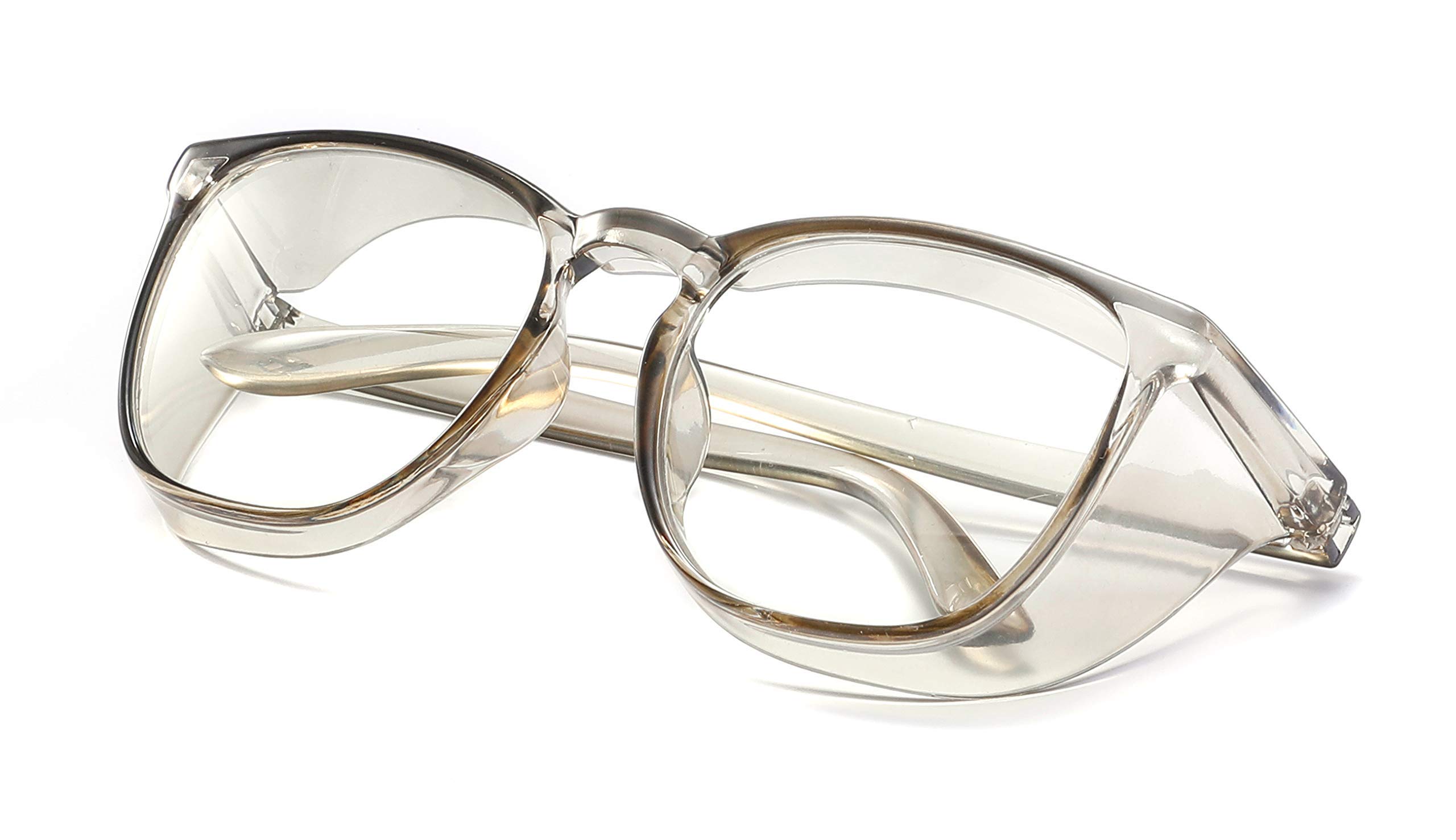WELMEE Gafas de seguridad anti niebla, anti polvo UV, bloqueo de luz azul, policarbonato, amarillo, unisex, adulto