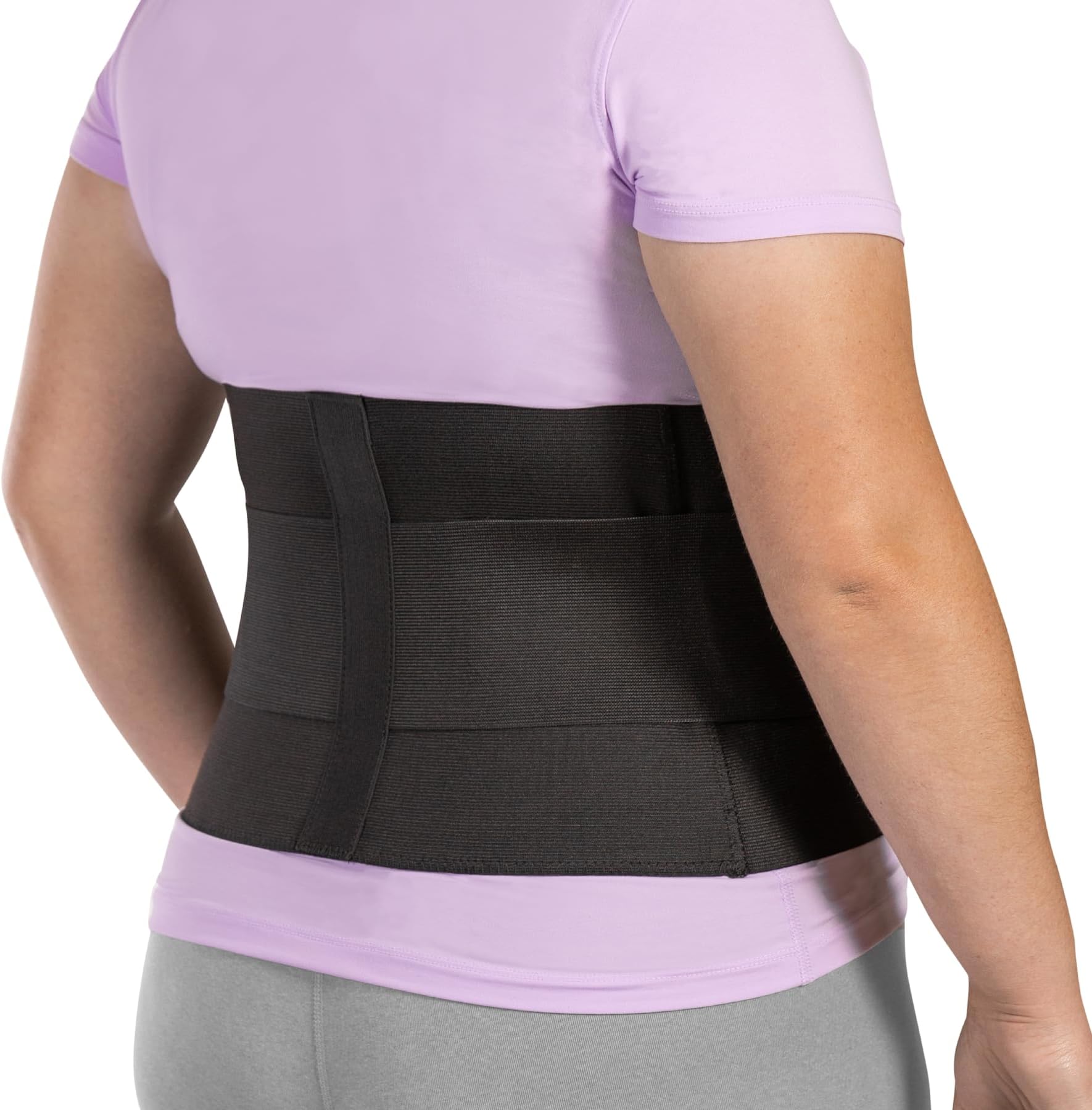 XXXXL Plus Size Elastic & Neoprene Compression Back Brace | Lumbar, Waist and Hip Support Belt for Sciatica Nerve Pain, Low Back Pain Relief while Sleeping, Working, Exercising (4XL)