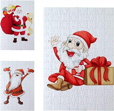 10 Sets Blank Sublimation A5 Jigsaw Puzzles with 48 Pieces - DIY Heat Press Transfer Crafts - Wholesale DIY Thermal Transfer Pearl Puzzles