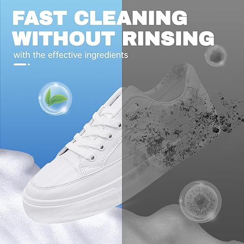 Miniatura 3 de Vacplus Kit de zapatos limpiadores de zapatos Limpiador de zapatos de limpieza rápida de 5.3 onzas, kit esencial de limpieza de zapatos, kit de
