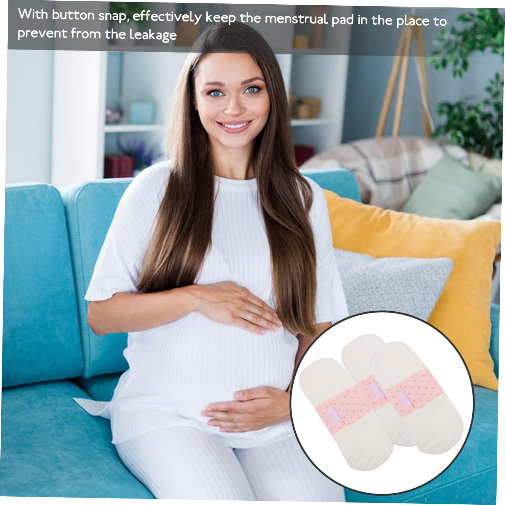 COLLBATH 5 Juegos De Servilletas Para Mujer Lavables Con Estampado Para La Menstruación (3 Unidades)