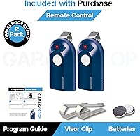 Vista 4 de 2 botones remotos Genie ACSCTG tipo 1, GIT-1 390Mhz Genie Intellicode reemplazo remoto de puerta de garaje, compatible con puerta superior