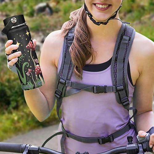 Miniatura 13 de Flashideas Botella de agua aislada con rayas de mármol, de acero inoxidable, multifuncional, sin BPA, mantiene las 24 horas frías 12 horas, regalos