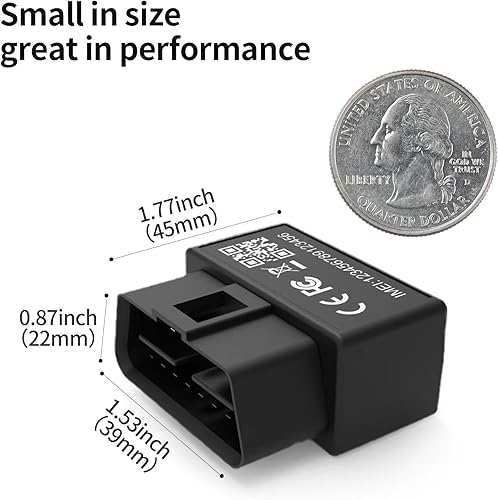 Miniatura 8 de OBD - Rastreador GPS para vehículos y flotas, rastreador de automóvil enchufable, tiempo real de 10 segundos, datos de viaje de 1 año, prueba